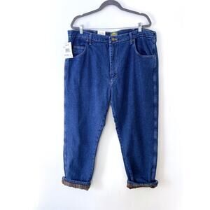 NEW Cabela's Fleece Lined Jeans Men's 40x30 Relaxed Fit Cotton Roughneck Blue